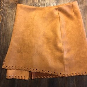 Haute Rogue Allison Whip Stitch Wrap Skirt